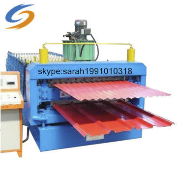 High Quality Color Steel Double Layer Roof Tile Roll Forming Machine